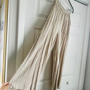 Flowy Pinstripe Pants w/ pockets